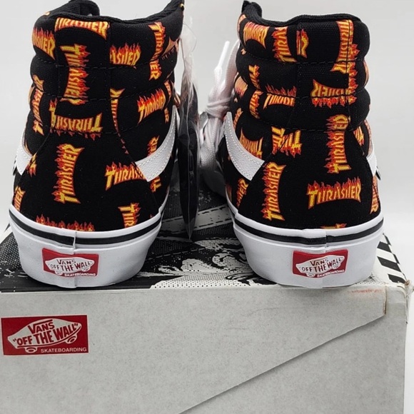 Vans X Thrasher Skate Sk8-Hi Shoe(Black/Multi) - Picture 3 of 4